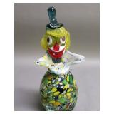 Vintage Murano style art glass clown figurine