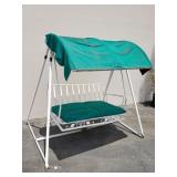 Vintage iron canopy glider as is