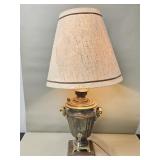 Vintage brass samovar table lamp