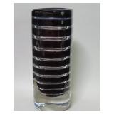 Vintage Orrefors signed crystal vase