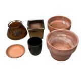 Lot of ceramic planters
