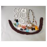 Costume jewelry - puka shell, Hawaiian Koa,