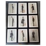 Group of 9  vintage Vanity Fair lithographs