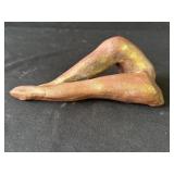 Vintage ceramic legs sculpture