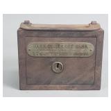 Vintage market street bank lockbox coin bank