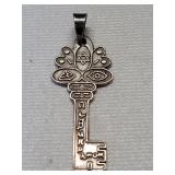 Sterling silver 950 (Mexico) Kabbalah key amulet