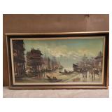 Vintage oil on canvas