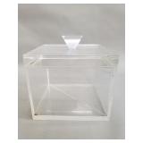 Vintage Lucite acrylic square lidded box