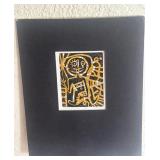 A  R Penck (Ralf Winkler) vintage woodcut