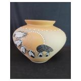 Signed Betty Selvy 1992 pottery vessel