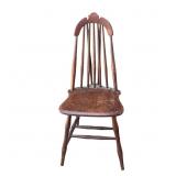 Antique Windsor-style wood side chair
