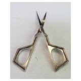 Art Deco sterling silver handle scissors