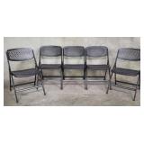 5 Mity-Lite folding chairs