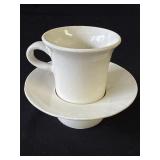 Vintage Carole Kaplan ceramic teacup & saucer