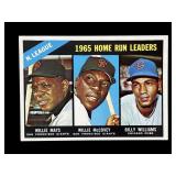 1966 Topps Home Run Leaders Willie Mays,