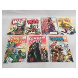 Group of vintage comic books G.I. Combat, Combat