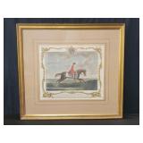 Hand colored engraving "The portraiture of the