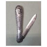 Antique coin silver pocket knife