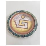 Vintage Los Castillo mixed metal dish