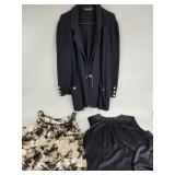 St. John sweater blazer and sleeveless tops