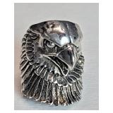 Gordon & Smith 1987 eagle head steel ring