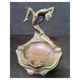 Art Nouveau Armor Bronze Co. figural ashtray