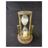 Vintage brass hourglass
