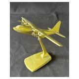 Vintage brass airplane model