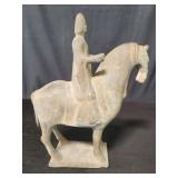 Chinese Tang dynasty style terracotta horse and