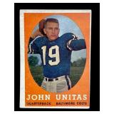 1958 Topps Johnny Unitas football card