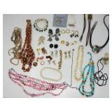 Group of costume jewelry
