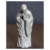 Cast iron Buddhist monk figure