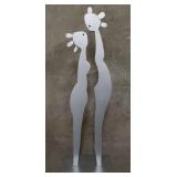 Charles Stratos-style steel folk art sculpture