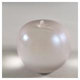Vintage iridescent art glass apple paperweight