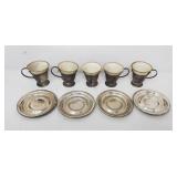 Webster Sterling silver Demitasse cups and