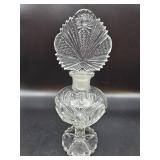 Vintage pressed glass perfume bottle