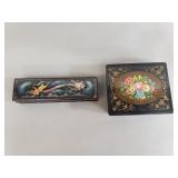 Two signed Russian Lacquer boxes