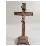 Vintage brass crucifix