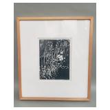 Signed Helen Shore block print