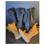 3 pairs of vintage Minnetonka leather moccasins
