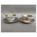 Pair of hand painted English Aynsley bone china