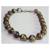 Vintage silver  beaded necklace