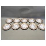 Ten J. Pouyat Limoges plates