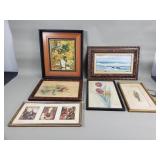 Group of prints, oil, watercolor and photographs