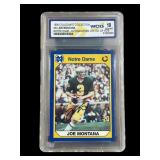 1990 Joe Montana autograph card graded 10