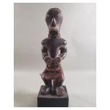 Songye tribe carved wood statue from the congo