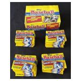 47 card packs of 1988 Topps Yearbook Stickers