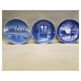 3 1950-59 B & G and Royal Copenhagen plates