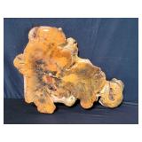 Burl wood wall clock