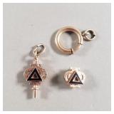 Vintage 10k gold unmarked phi delta, phi